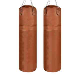 Sac de frappe lourd de qualité supérieure avec logo personnalisé, en cuir PU, pour entraînement de boxe MMA, sac de frappe Muay Thai, sacs de frappe lourds - Product Image 2
