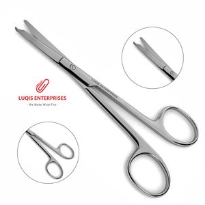 Tijeras para Retirar Suturas Spencer, Rectas, de Acero Inoxidable, Instrumento Quirúrgico - Product Image 1