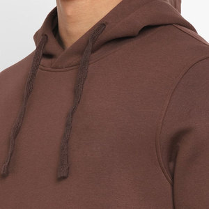 Sudadera con Capucha Marrón para Hombre, Corte Regular, Felpa de Algodón, Estilo Casual para Otoño, Diseño con Bolsillos, Tejido de Punto, Manga Larga - Product Image 6