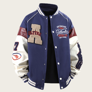 Chaqueta Acolchada Retro Personalizada con Parches, Unisex, Corte Holgado, para Otoño e Invierno, Estilo Urbano para Parejas - Product Image 3