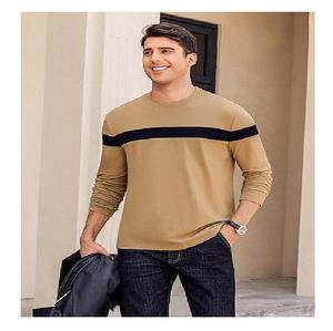 Vente en gros de t-shirts pour hommes, simples, élégants, à col rond, à manches longues, décontractés, fabriqués au Bangladesh. - Product Image 4