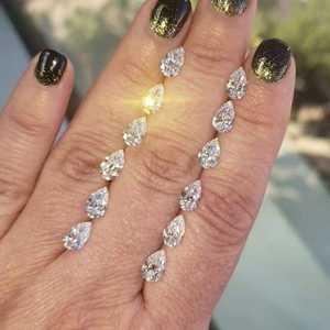 Diamant CVD en forme de poire, de qualité supérieure, certifié international, couleur D, cultivé en laboratoire, taille excellente, vente en gros - Product Image 5