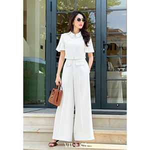 Blusa Elegante Blanca para Mujer con Cierre Frontal, Estilo Oficina, Casual de Negocios, Cómoda, Tipo Croptop, ODM OEM LEX - Product Image 2