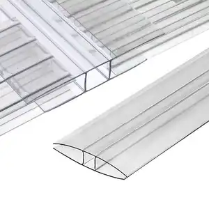 Cheap Price Clear Polycarbonate Hollow Greenhouse Panels Skylight Ventilation Installation PC Sheet