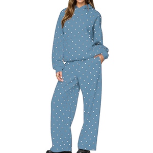 Ensemble de survêtements en coton en gros pour les acheteurs de survêtements vierges destinés aux marques de streetwear américaines, avec taille élastique - Product Image 2