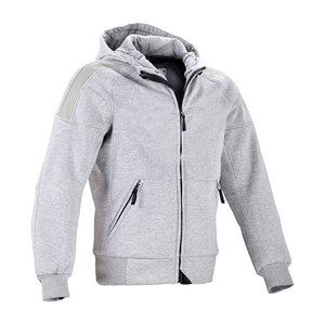Sweat à capuche gris pour homme, coupe ample, couleur unie, décontracté, écologique, printemps, 100% polyester, personnalisable, avec poches - Product Image 1