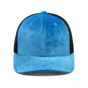 High Quality Custom 3D Embroidery logo Velvet Trucker <b>Hats</b> Cap Custom Mesh Cap - Product Image 5