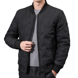 <b>Men</b> Solid <b>White</b> Thick Casual Fashion Warm Versatile Quilted Hooded Waterproof Winter <b>Jacket</b> - Product Image 3