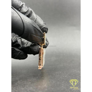 Lab Grown Diamond Custom " RIP TREY " Pendant Iced Out Hip Hop Necklace <b>Memorial</b> Jewelry <b>Gift</b> - Product Image 4