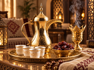 Middle Eastern Style <b>Metal</b> <b>Coffee</b> <b>Pot</b> With Ornate Carving For Tea Drinking - Product Image 2