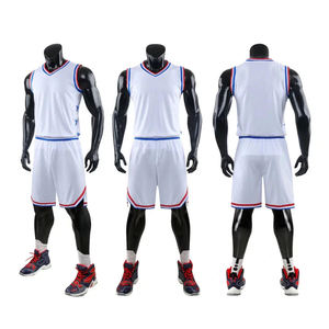 Ensemble d'uniformes de basketball en gros – Maillot sans manches et short unis, respirants, pour entraînement, conception personnalisée pour équipes masculines - Product Image 5