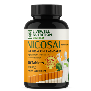Complément alimentaire antioxydant Nicosal, 90 comprimés, 1000 mg, haute concentration, stimulant immunitaire pour fumeurs et ex-fumeurs - Product Image 2