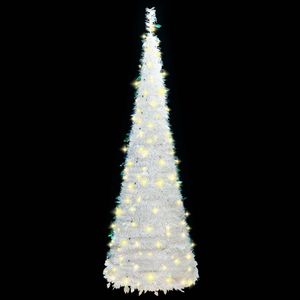 Árbol de Navidad Artificial con 50 Luces LED Blancas, 47.2 Pulgadas - Categoría de Productos de Luces Navideñas - Product Image 2