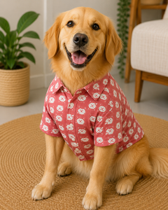 Camisa Hawaiana Estampada Exclusiva de la Mejor Calidad para Mascotas, Ropa Elegante con Estampado Floral Tropical para Perros y Gatos, Manga Corta, Verano, Playa - Product Image 3