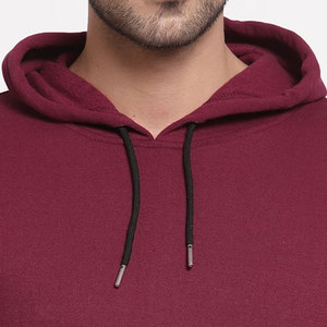 Sudaderas con capucha personalizadas de gran tamaño de algodón con logotipo de lana pesado liso OEM de alta calidad superventas - Product Image 2