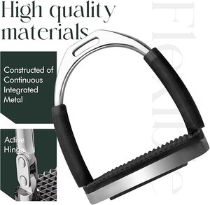 Estribos Flexibles de Alto Rendimiento – Diseño de Seguridad en Acero Inoxidable para Reducir la Tensión en las Articulaciones – Estribos de Seguridad Avanzados – Flexibles - Product Image 2