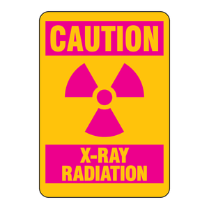 Panneau de signalisation de rayonnement X 10x7 pouces pour hôpitaux et laboratoires par Brady - Product Image 3