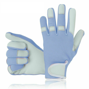 Guantes de montaje de nueva llegada hechos de cuero de cabra y muñeca elástica con cierre, precio de fábrica, guantes suaves para conductor. - Product Image 4