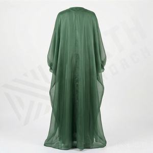 Abaya en Viscose Soyeuse pour Femmes – Robe Longue Ample en Soie Musulmane – Vêtement Islamique Élégant Deux Pièces – Vente en Gros - Product Image 2