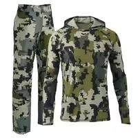 Sweat-shirt thermique léger et respirant pour homme, imprimé camouflage, col zippé, idéal pour la pêche, le camping, la chasse et les activités de plein air - Product Image 5