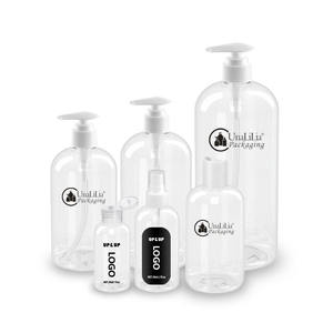 PET Boston Pump Sprayer <b>Bottles</b> Customized <b>Empty</b> for 2oz 4oz 8oz 12oz 16oz 33oz Skin Care Packaging Lotion Shower Gel Shampoo - Product Image 1