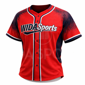 Tenue de baseball professionnelle personnalisable avec nom d'équipe – Maillot léger et respirant 100 % polyester pour l'été/le printemps – Vêtements de sport - Product Image 2