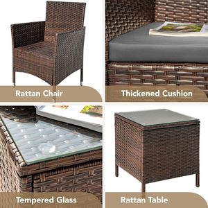 Contemporary Wood and Wicker Furniture Set Luxury Design for Hospitality and Indoor Patio Use - Product Image 6