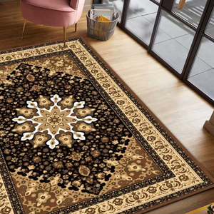 Moquette Shufu moderne abstraite, fabriquée à la machine, en polyester brillant, à poils moyens, antidérapante, anti-allergique, facile à nettoyer pour la maison - Product Image 4