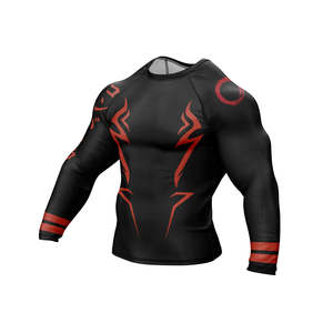 Brazilian Jiu Jitsu Boxing Rash Guard Set MMA Gym Compression Clothing with Custom Sublimation Design BJJ Boxing - Product Image 5