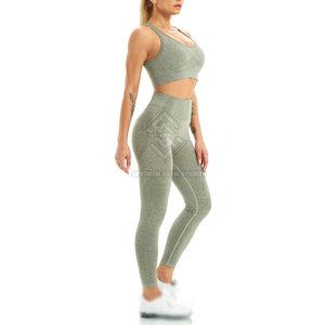 Ensemble de yoga 2 pièces pour femme, marque privée, respirant, écologique, taille haute, confortable pour l'extérieur - Product Image 2