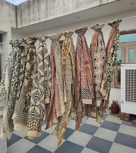 Pareo de Playa Reversible Ecológico de Algodón, Estampado a Mano Indio, Tela Suave de Voile, Pareo de Verano de 1 Pieza, Regalo para Ella - Product Image 2