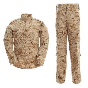 Ensemble de vêtements camouflage en polyester ripstop et coton, tissu Oxford durable, chemise à manches longues, pantalon cargo multi-poches, vêtements d'entraînement - Product Image 3