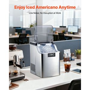 Macchina per il ghiaccio da banco da 44 libbre/giorno con autopulizia e contenitore da 4 libbre, portatile, per ghiaccio a pepite - Product Image 6