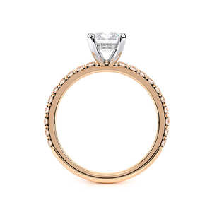 Anillo de Compromiso con Diamante Cultivado en Laboratorio, Corte Radiante, Pavé, Halo Oculto, 2.00 CTW, Oro de 14K, Bañado en Rodio, Certificado IGI, Moderno, para Boda - Product Image 4