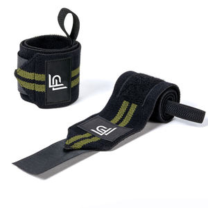 Muñequeras de Alta Calidad con Doble Línea Azul, Soporte Premium para Levantamiento de Pesas, Muñequeras Elásticas Ajustables para Powerlifting - Product Image 4