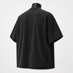 Camiseta de Hombre Personalizada, Corte Regular, Estilo Vintage Lavado, 280g, 100% Algodón, Estilo Urbano, Fabricante Mayorista OEM ODM - Product Image 4