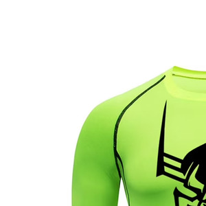 Camiseta de Compresión de Manga Larga para Hombre, Cuello Redondo, Secado Rápido, Ajuste Delgado, Deportiva, Tejido de Spandex, Transpirable y Ecológica - Product Image 4