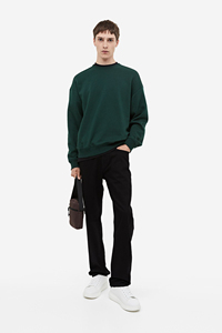 ชุดเสื้อสเวตเชิ้ตคอกลมแขนยาวผ้าฝ้ายหนานุ่มสำหรับผู้ชาย พร้อมกางเกงขายาว ชุดเซ็ตฤดูหนาว พิมพ์ลายนูนโลโก้ตามสั่ง คุณภาพสูง - Product Image 2