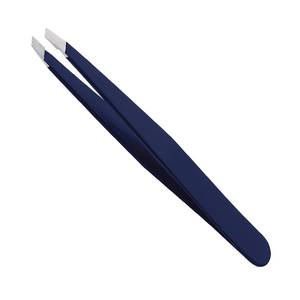 Pinzas de Precisión para Pestañas de Acero Inoxidable con Punta Suave, Color Azul - Product Image 5
