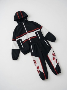 Unique Style Hooded Casual Men's Windbreaker <b>Tracksuit</b> Solid Reversible Breathable Comfortable Sports Wear High 100% Cotton - Product Image 3