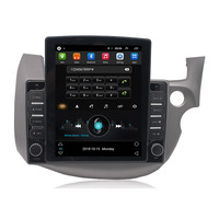 Radio para Auto de 9.7 Pulgadas, Unidad Principal Estéreo para Auto, GPS, Carplay, Android Auto, Reproductor de DVD con Botones para Honda Fit Jazz GE GP 2007-2014