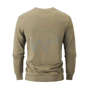 Sweat-shirt pour homme à manches longues, 100% coton, uni, de haute qualité, prix de gros, logo personnalisé - Product Image 2