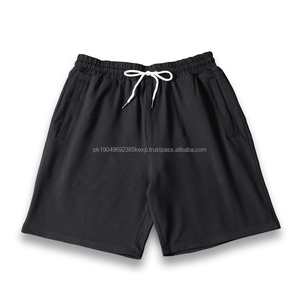 Vente en gros de shorts vierges solides en coton à séchage rapide de marque privée personnalisés pour le sport, la course à pied, le basket-ball pour hommes - Product Image 4