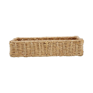 Wholesale Price Rectangle Shape Rattan Storage Fruit Serving Tray Home Decoration <b>Kitchen</b> Ware Handmade Rattan Woven Tray - Product Image 2
