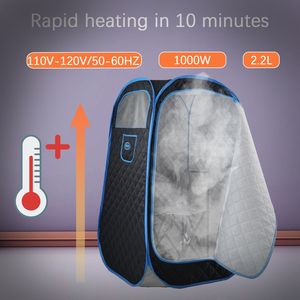 Sauna Portatile Pieghevole con Generatore di Vapore da 1000W e 2,2L, Tenda Spa per Relax Personale ad Uso Domestico - Product Image 4