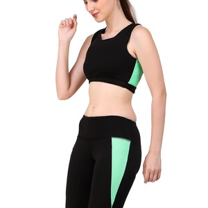 Conjunto de Yoga de 2 Piezas de Alta Calidad, Transpirable, de Secado Rápido, con Estampado Digital, Spandex/Nylon, Doble Capa, Cintura Alta Elástica, Top y Pantalones Cortos - Product Image 5