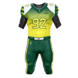 Vêtements de sport professionnels attrayants, uniforme de football américain, offre spéciale, ensemble d'uniformes de football américain de compression - Product Image 1