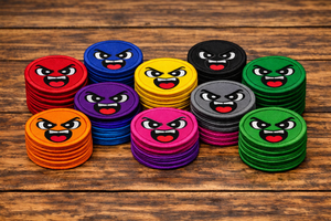 100pcs 2.5 Multi Color Angry Expression Embroidered Patches Iron On Sew On for Jackets Hats Bags 10 Colors - Product Image 4