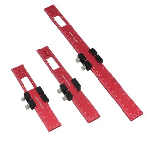 Règle de marquage d'arrêt de glissière en métal en aluminium de 6/8/12 pouces outils de mesure de pouce métrique règle de travail du bois règle de poche - Product Image 6