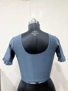 Blusa de Cuello Redondo para Mujer, Transpirable, Elástica, Talla Grande, Primavera-Otoño, Alta Calidad, Lista para Usar, Ecológica, Antiarrugas - Product Image 2